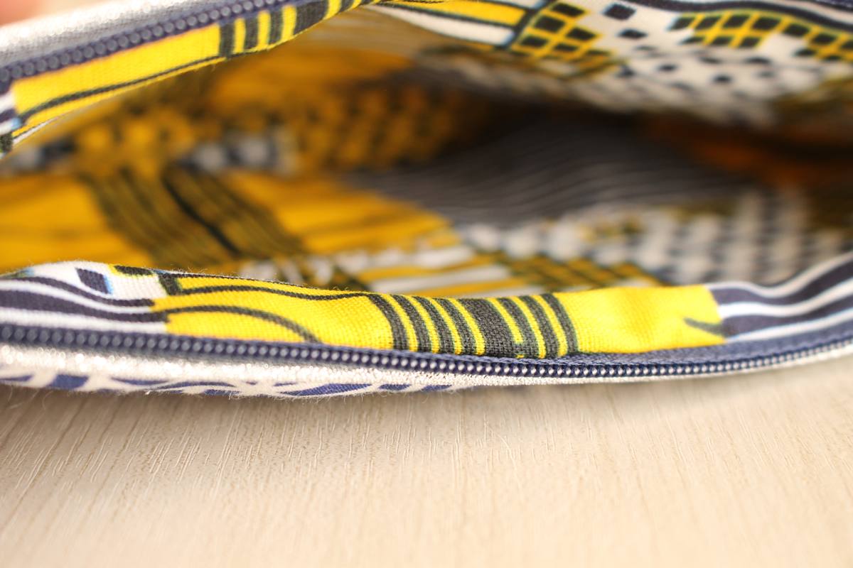 Pochette zippée Alna bleue – Image 3