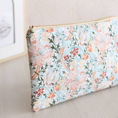 Pochette zippée Alna lys saumon