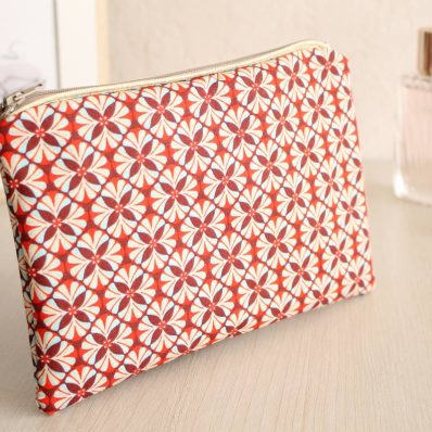 Pochette zippée Alna sixteen rouge