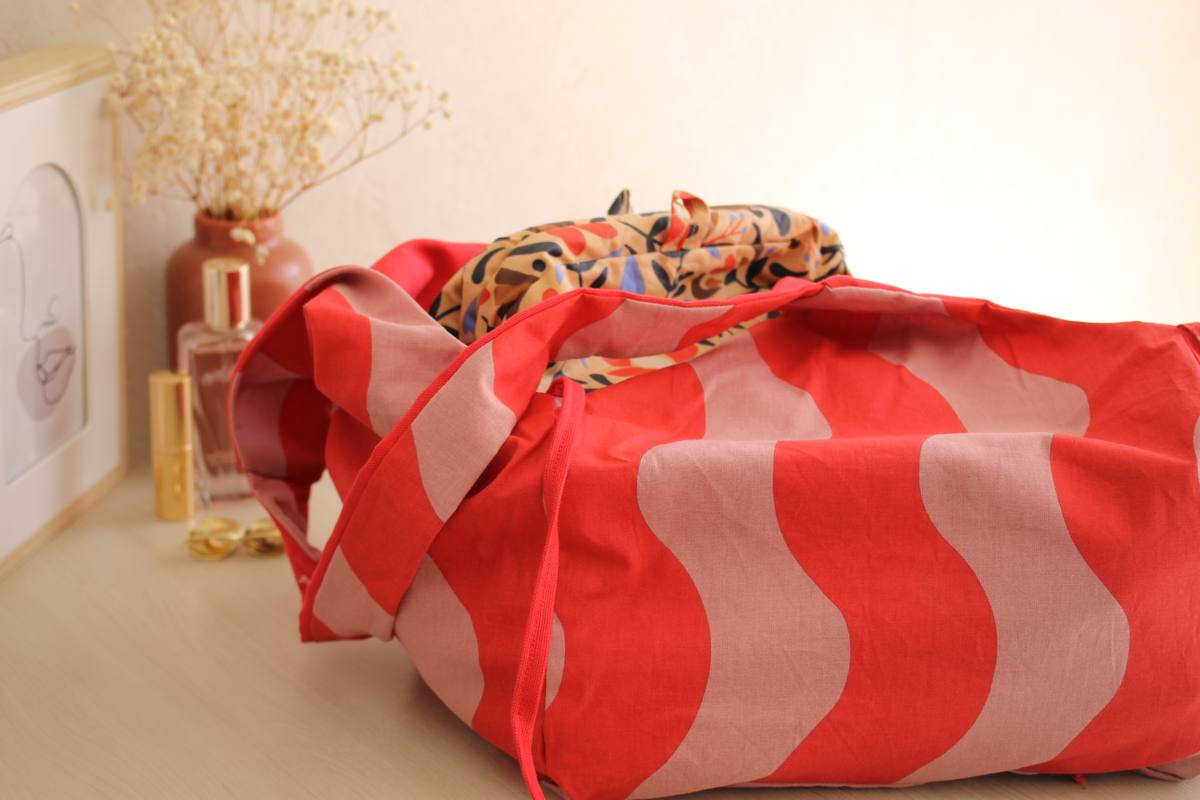 Cabas Jane réversible vague rouge – Image 3