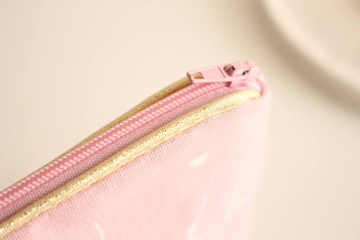 Pochette zippée Alna rose octobre – Image 2