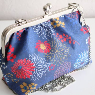 Sac rétro Emma bleu floral